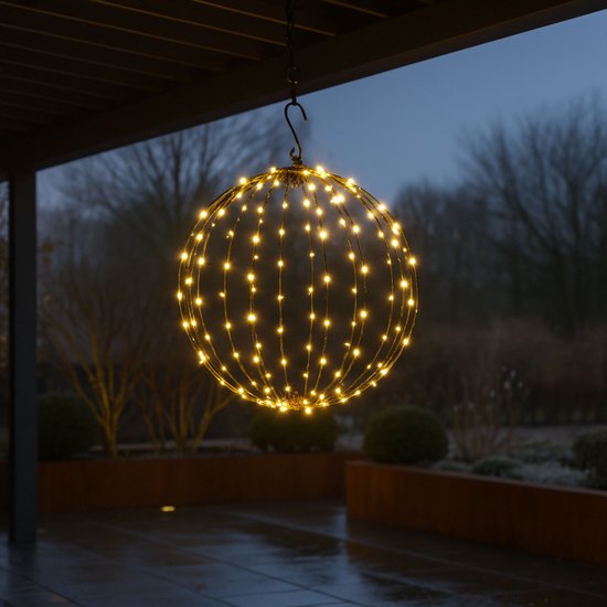 Boules lumineuses de Éclairage de Noël d' Jardin FlinQ Ø40 cm - Boules de Noël LED pour Jardin - Décorations de Noël