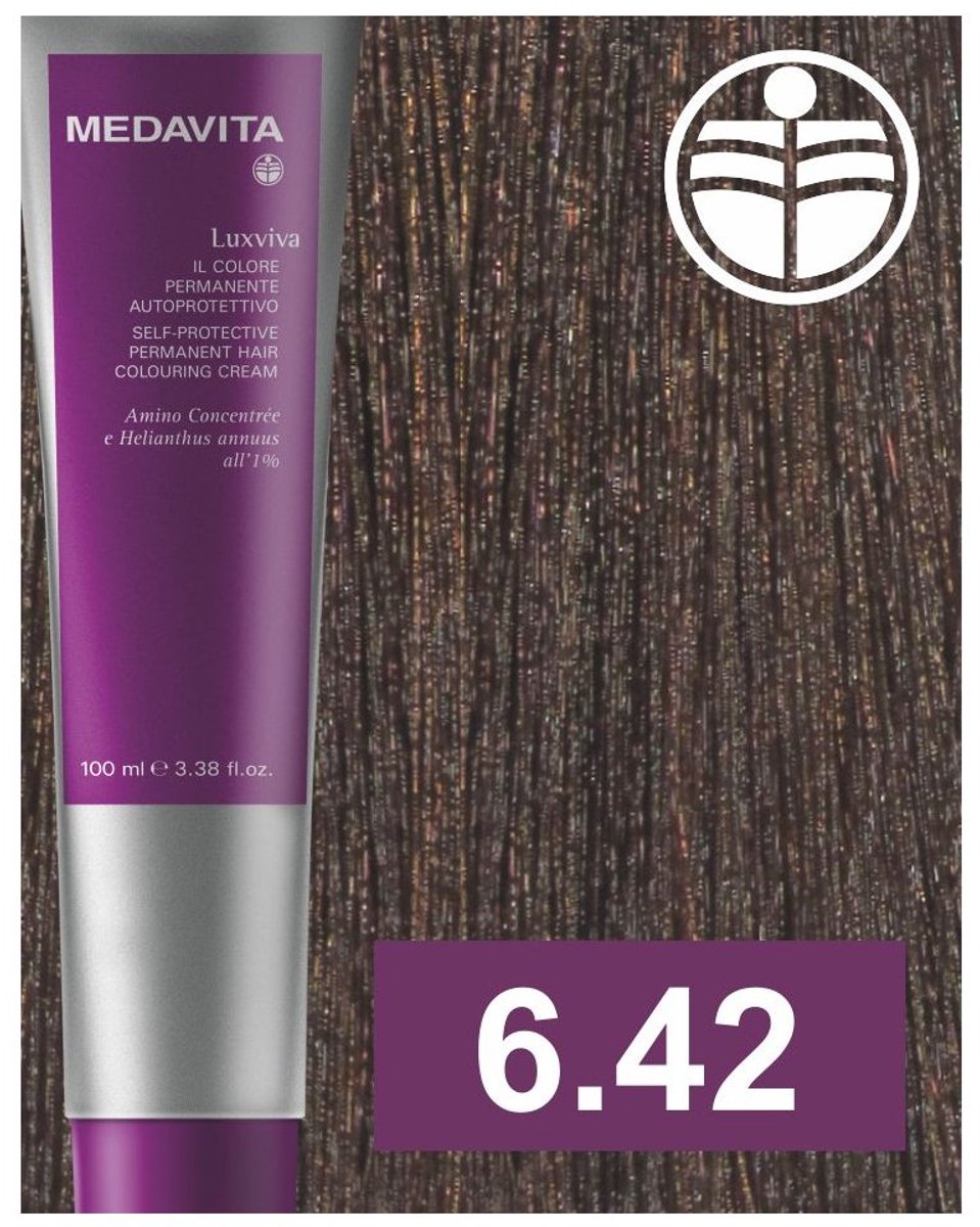Medavita Color Luxviva 6.42 donkerblond koperpaars