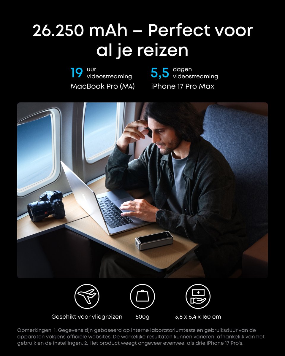 Anker Prime Power Bank 26.250mAh Draagbare Lader met 300W - afbeelding 3