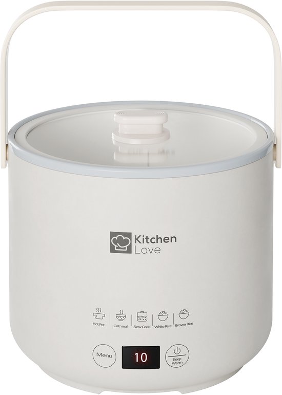 Rijstkoker 0.4L - Multicooker - Créme Wit