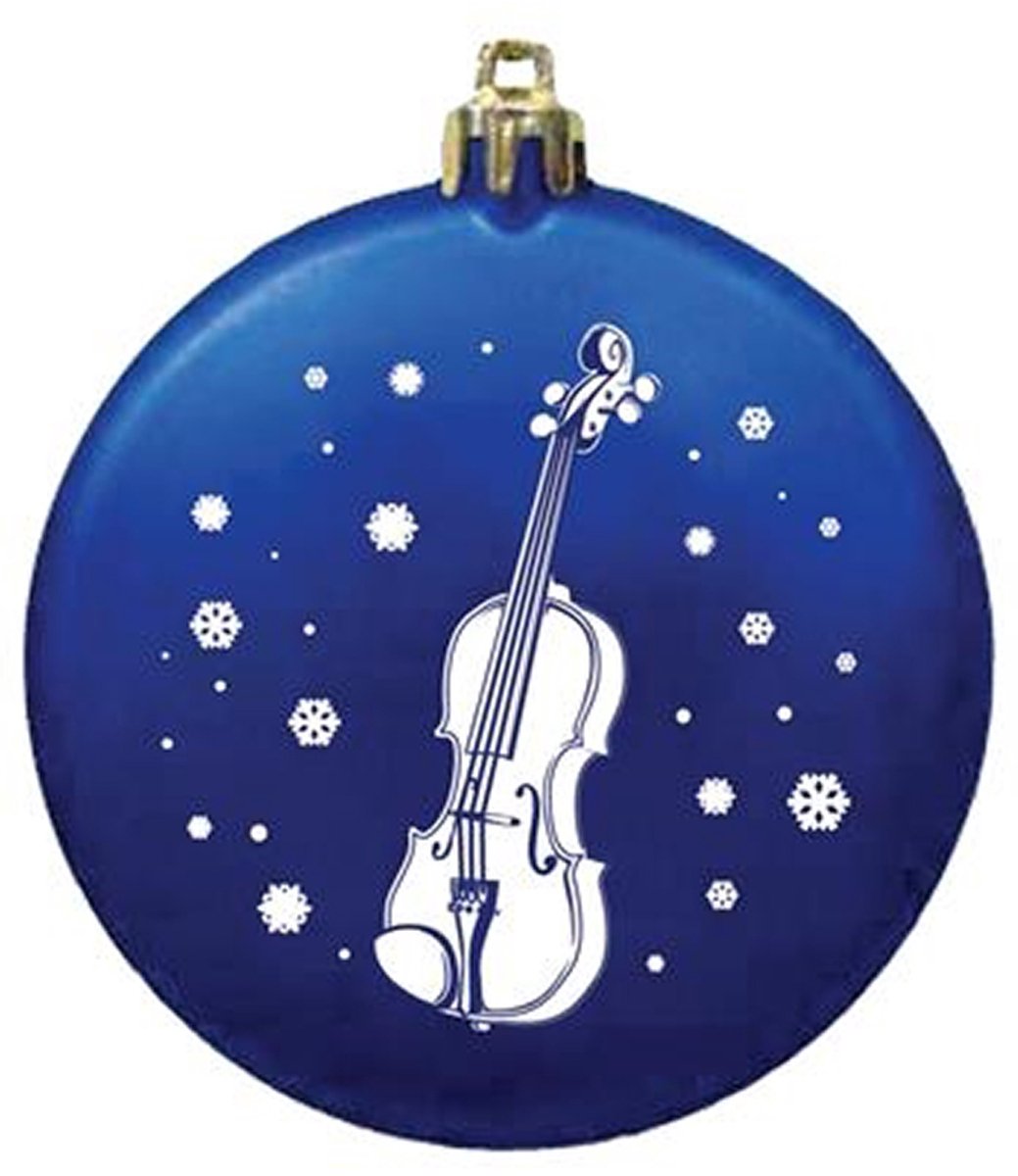 Music Gifts - Kerstversiering viool - Satijnen textuur - Verschillende kleuren