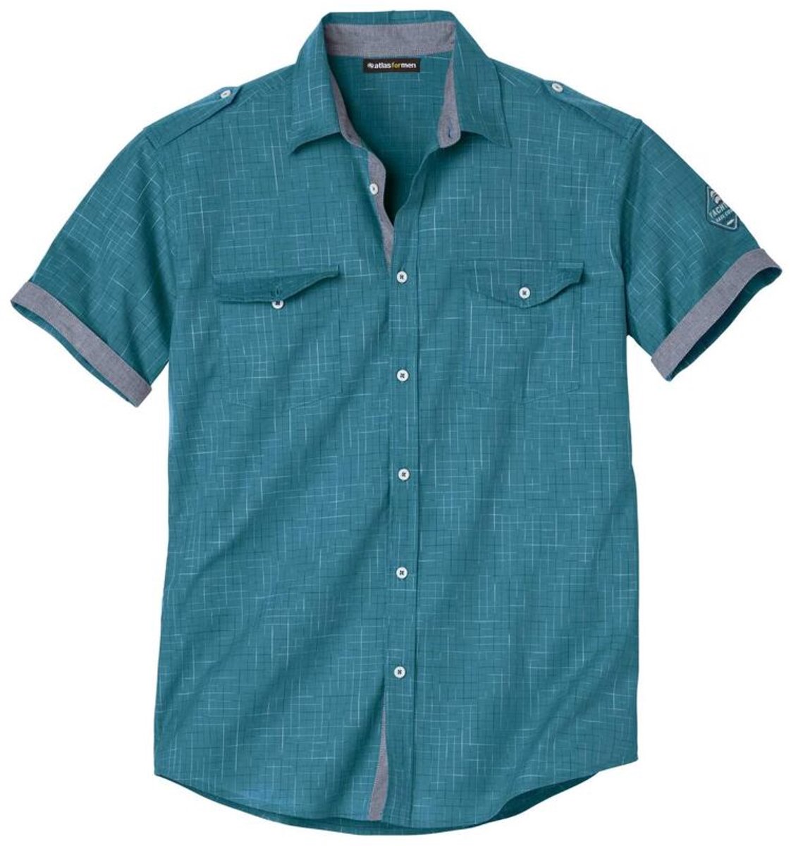 ATLAS FOR MEN - Popeline overhemd Yachting Sail Coast - Heren - Verkrijgbaar in grote maten - XXL