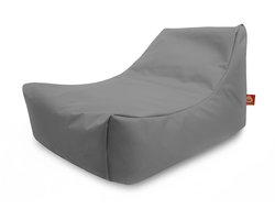 Whoober loungestoel zitzak Bali outdoor grijs - Wasbaar - Voor binnen en buiten