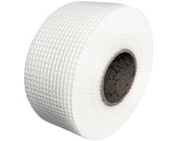 CSGoods - Zelfklevende glasvezelvoegstrips voor naadloos plamuren van voegen - 50 mm x 100 m - Weefseltape voor gipsplaten met scheuren en gaten