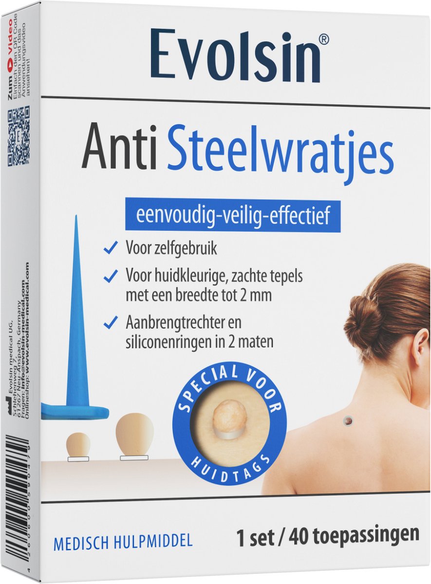 Evolsin® Siliconen ring voor Wratten - Steelwratjes Verwijderen - Set van 40 Siliconen Ringen