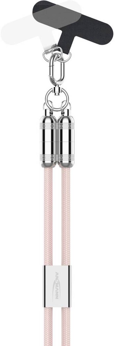 Ansmann 1700-0189 USB-kabel Apple Lightning stekker, USB-C stekker 1.2 m Pink