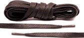 The Kicks Don® Wax Veters Plat 8mm - 140 cm - Donkerbruin