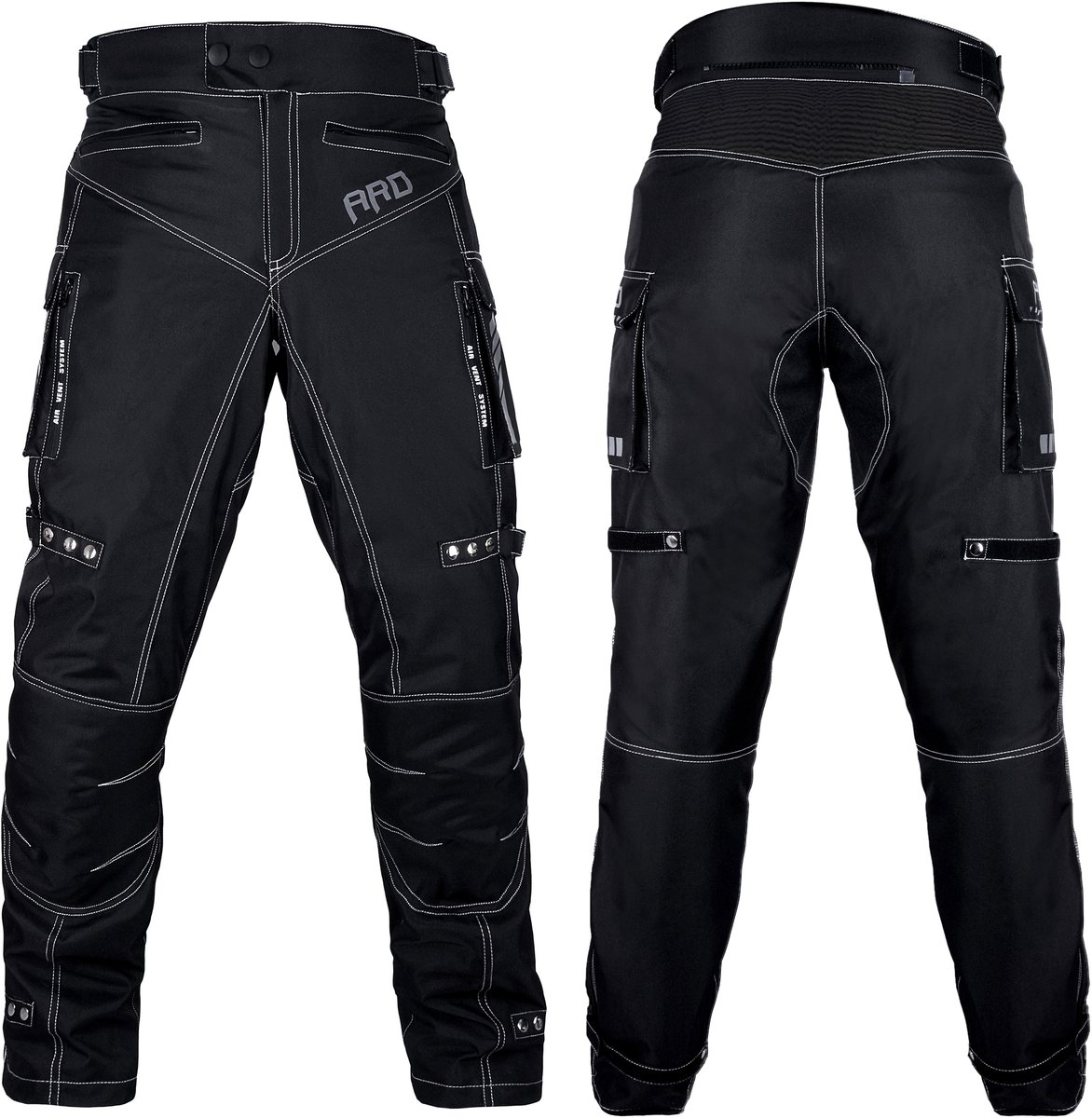 Motorbroek voor heren Dual Sport Motocross Motorbroek Rijden Overbroek Enduro Adventure Touring Waterproof CE Armored All-Weather - (Waist 30''- 32'' Length 30'') - Motorcycle Pants Riding Overpants Enduro Waterproof CE Armored All-Weather