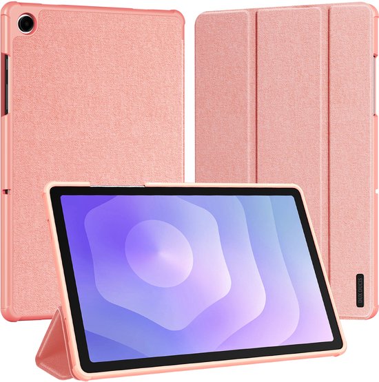 Dux Ducis Domo Bookcase convient pour Samsung Galaxy Tab A11 Plus - Rose