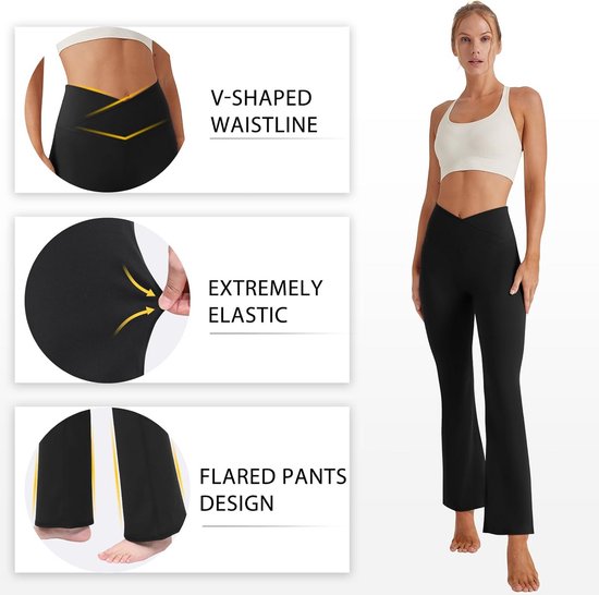 Dames Yogabroek met Zakken en V-Taille voor Sport en Vrije Tijd — afbeelding 3