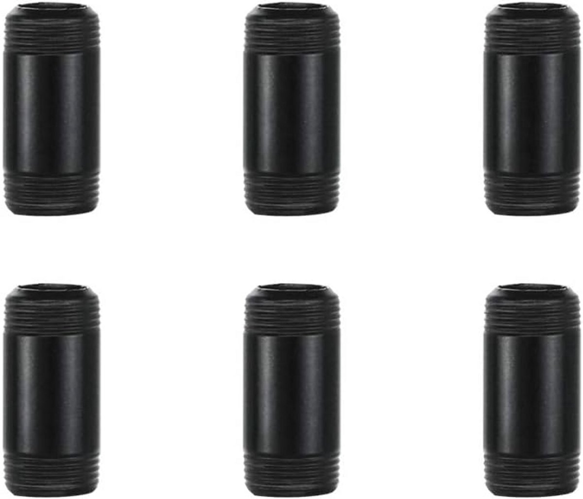 Zwarte Metalen Buis Schroefdraad 3/4 Inch Voor Doe-Het-Zelf Industrieel Rek