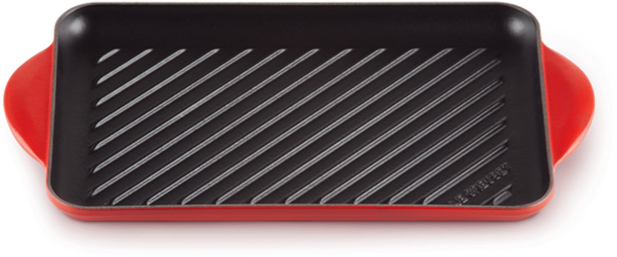 Le Creuset Grillplaat Tradition - Kersenrood - 32 x 22cm
