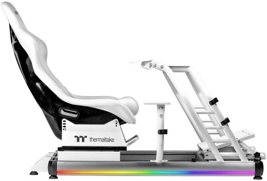 Thermaltake GR500 – Racing Simulator Cockpit – Verstelbare Seat & Stevig Frame - Snow — afbeelding 5