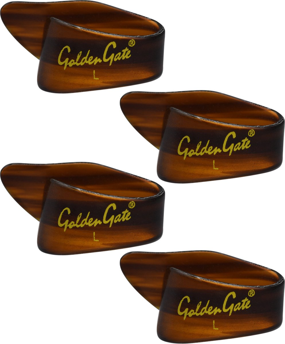 Golden Gate GP-4T Tortoise Duimplectrum Large 4-pack