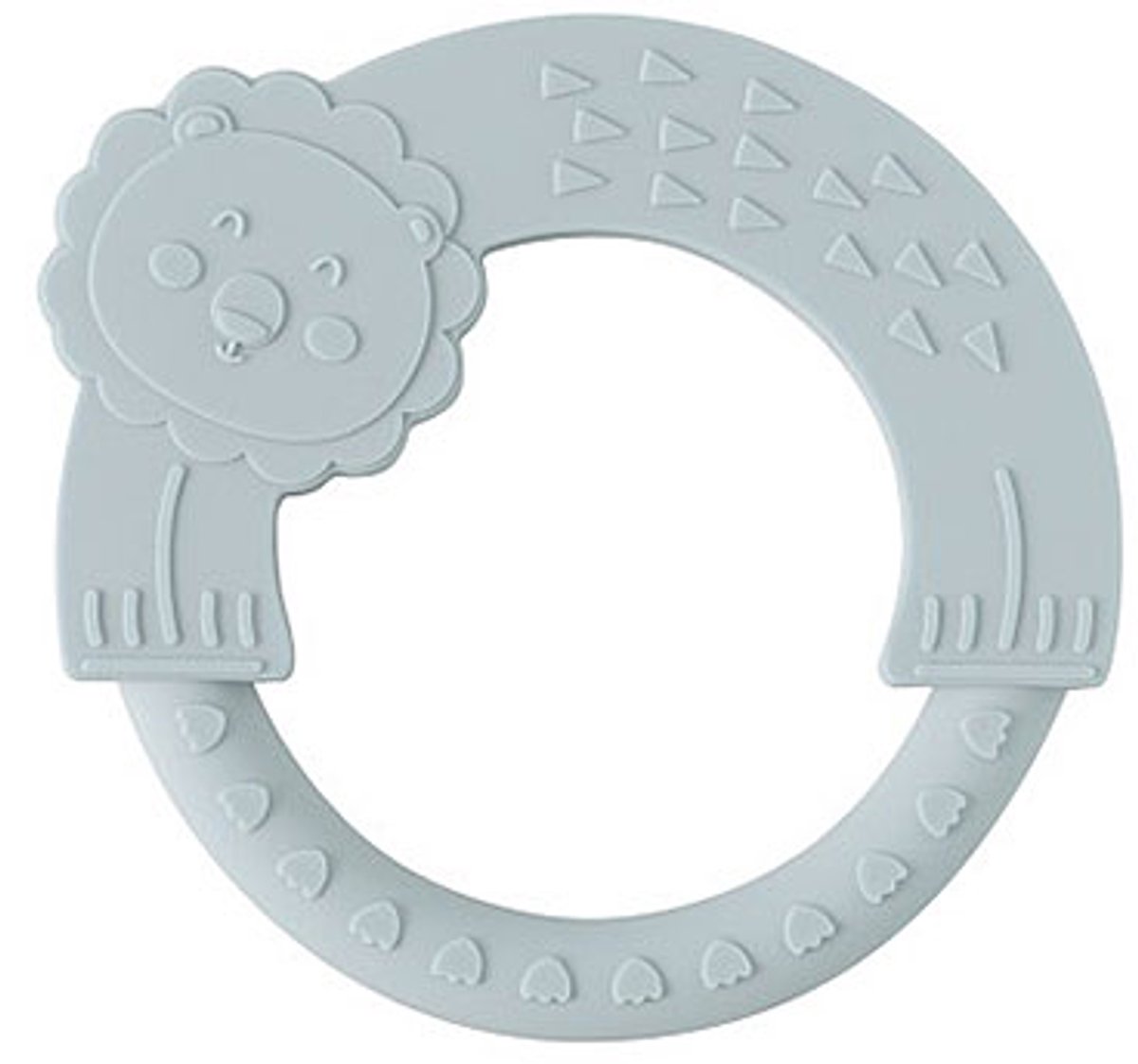 Interbaby siliconen bijtring Blue Gray – blauwgrijs