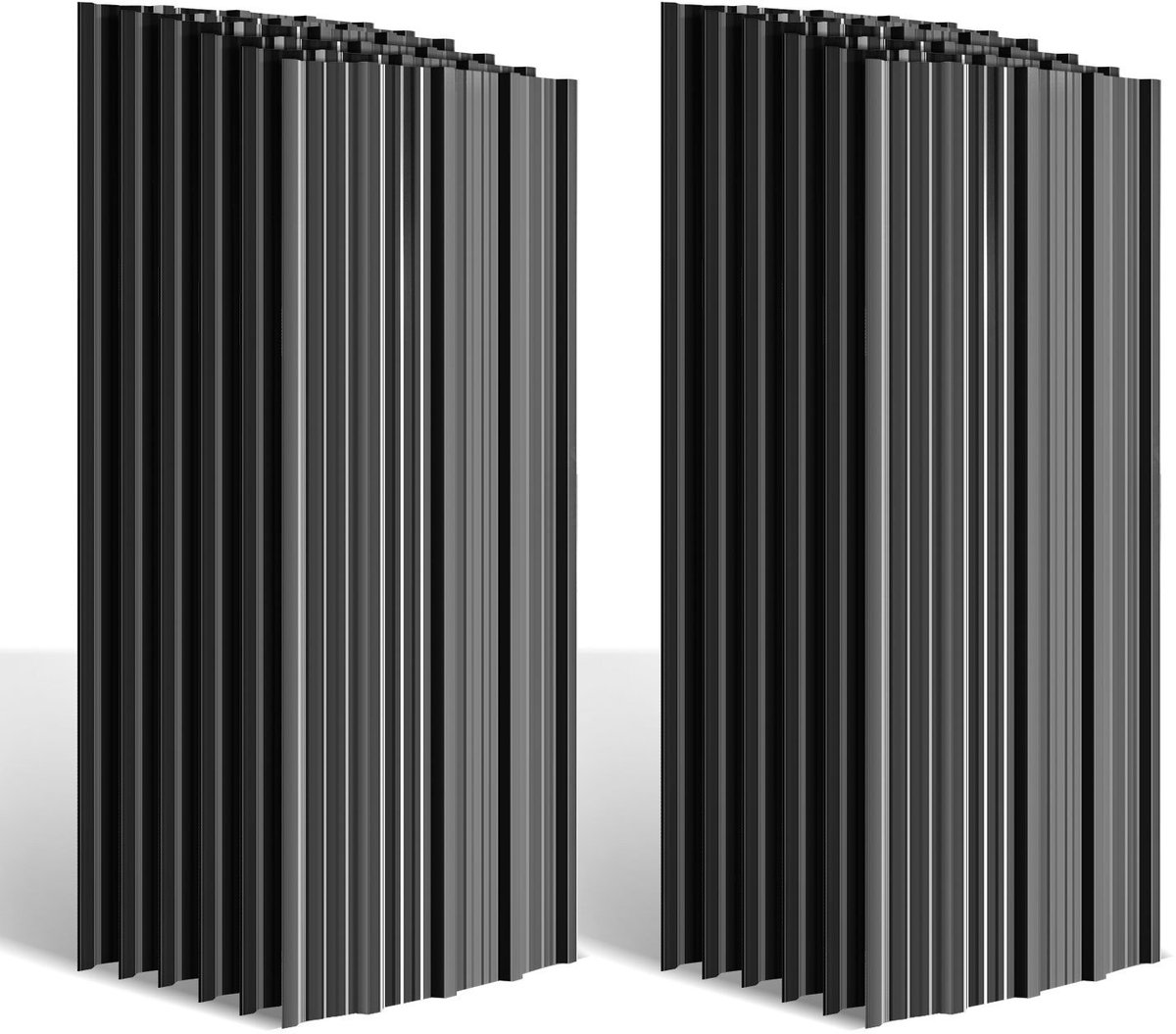 Trapezium Dakplaten 129×46 cm - Verzinkt Metaal, Weerbestendig & Eenvoudig te Monteren - 1