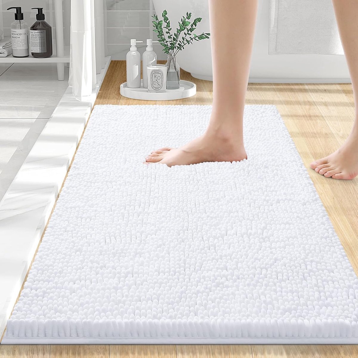 Stunq® Zachte Antislip Badkamermat van Microvezel met Hoog Absorptievermogen en Comfort