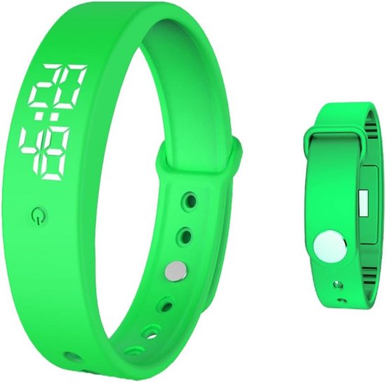 Trilalarm herinnering horloge, waterdichte trilwekker armband, stil vibrerend alarm herinnering horloge, kan de lichaamstemperatuur meten, persoonlijke alarmen of pil herinneringen per dag, zwart
