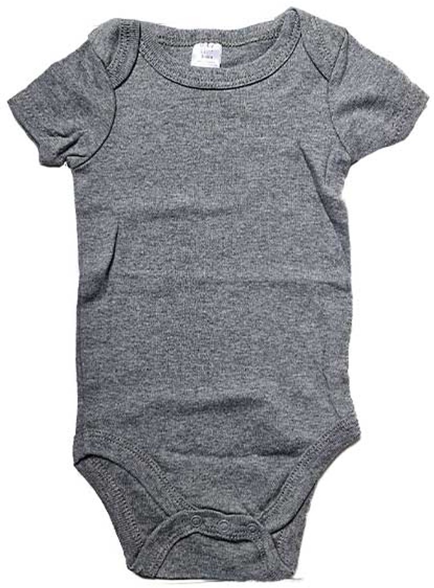 Romper korte mouw - Grijs - Baby Kiss - Maat 50/56