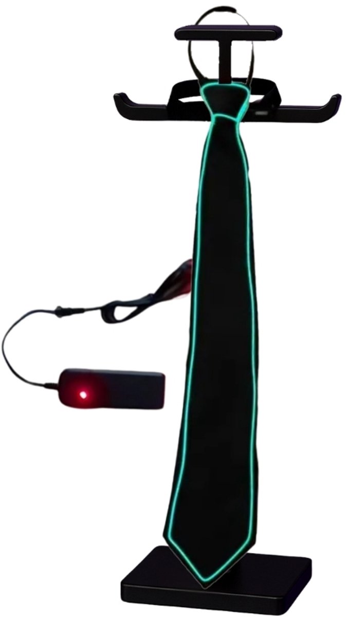 Doppler LED Party Tie – Groen - Lichtgevende Stropdas met 3 Lichtmodi | Perfect voor Feesten, Festivals, Carnaval & Koningsdag