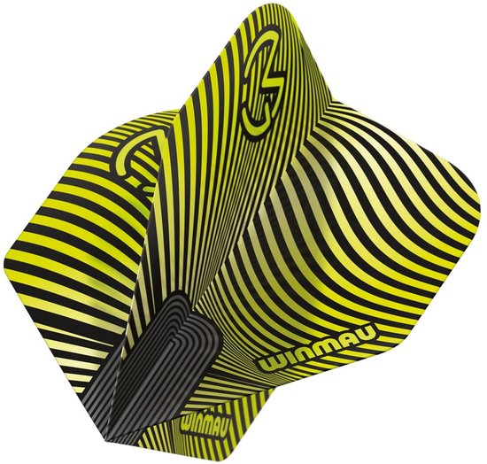 Winmau Michael van Gerwen Prism Delta Black Green Wave - Dart Flights van Winmau — afbeelding 2