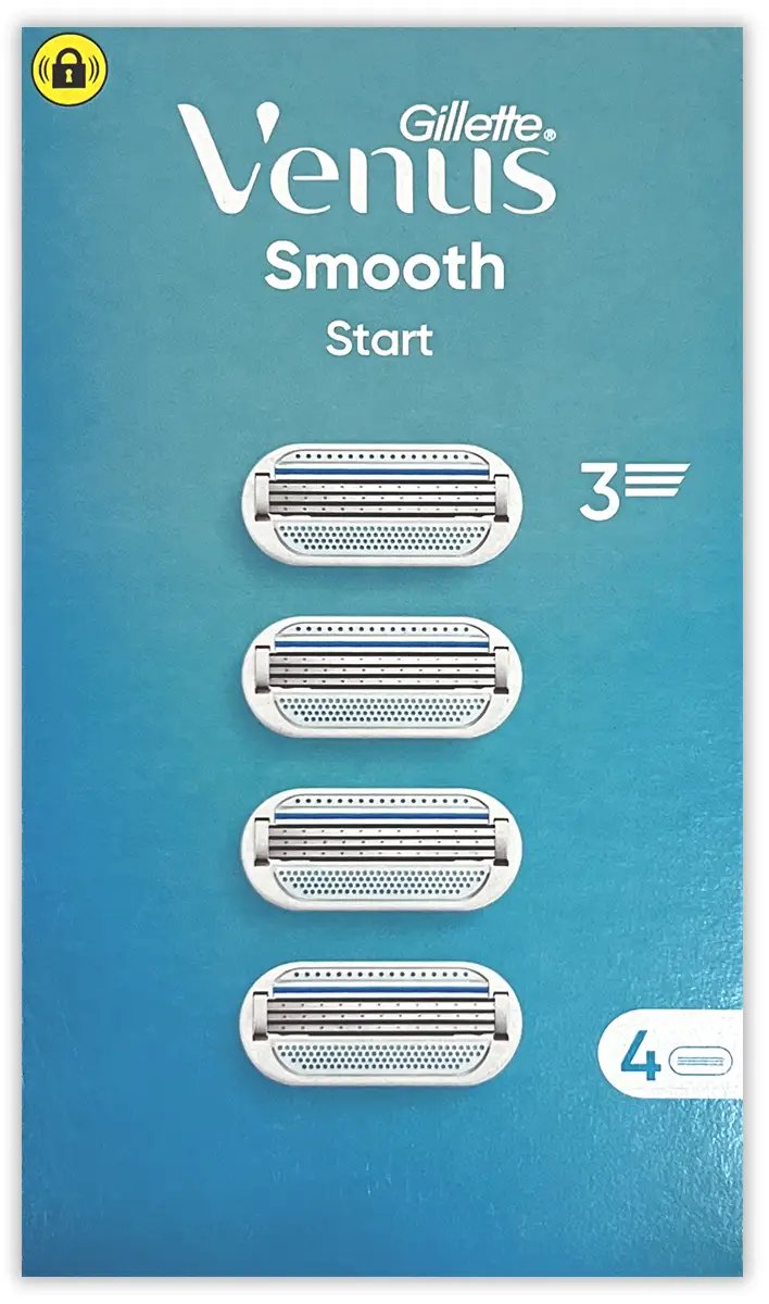 Gillette Venus Smooth Start Scheermesjes – 4 Stuks – Navulmesjes voor Vrouwen