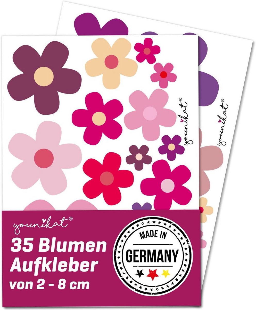 Weerbestendige Bloemen Sticker voor Scooter, Fiets, Laptop en Mobiele Telefoon