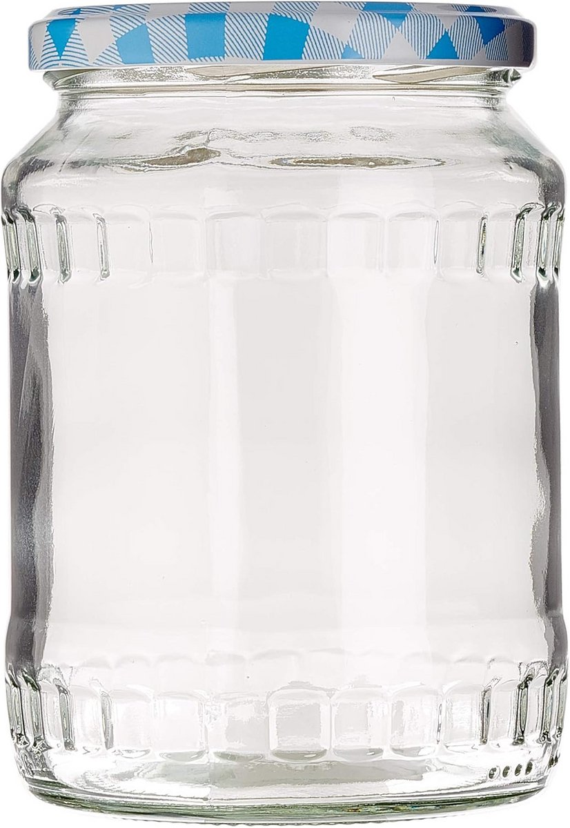 Weckpotten met Schroefdeksel, 770 ml - Set van 12 Stuks