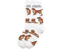 Sokken met Golden Retrievers - maat 36-41 - Sokken met Print van Honden - Sokken dames