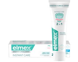 Elmex Sensitive Plus Clinical Expert - Tandpasta - PRO-ARGIN technologie - Onmiddellijke verlichting - 75ml
