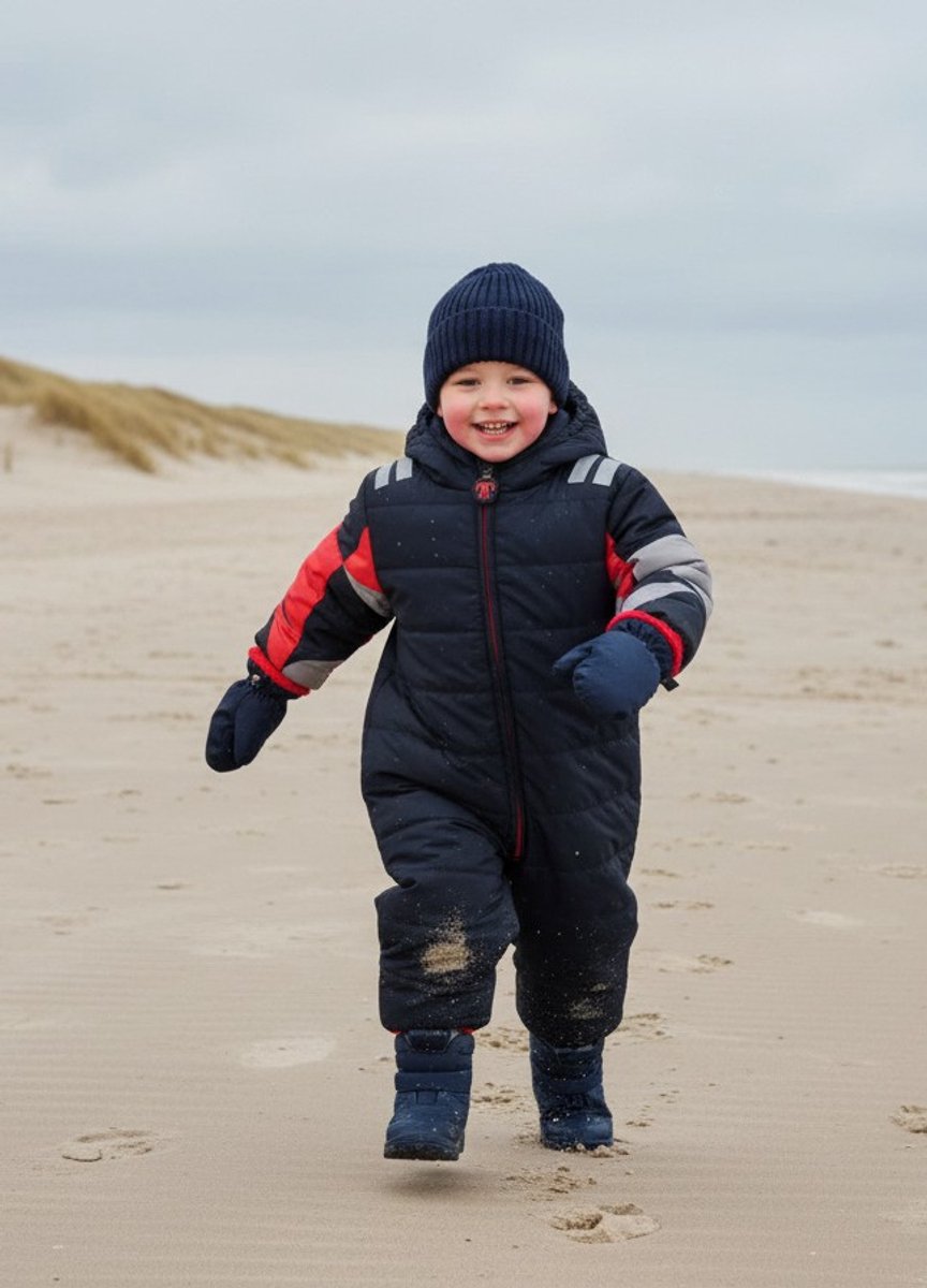 Ducksday Winterpak – Skipak voor baby’s – Sneeuwpak – Snowsuit – Waterdicht & PFAS-vrij – Gerecycled Polyester – – Buck Blauw