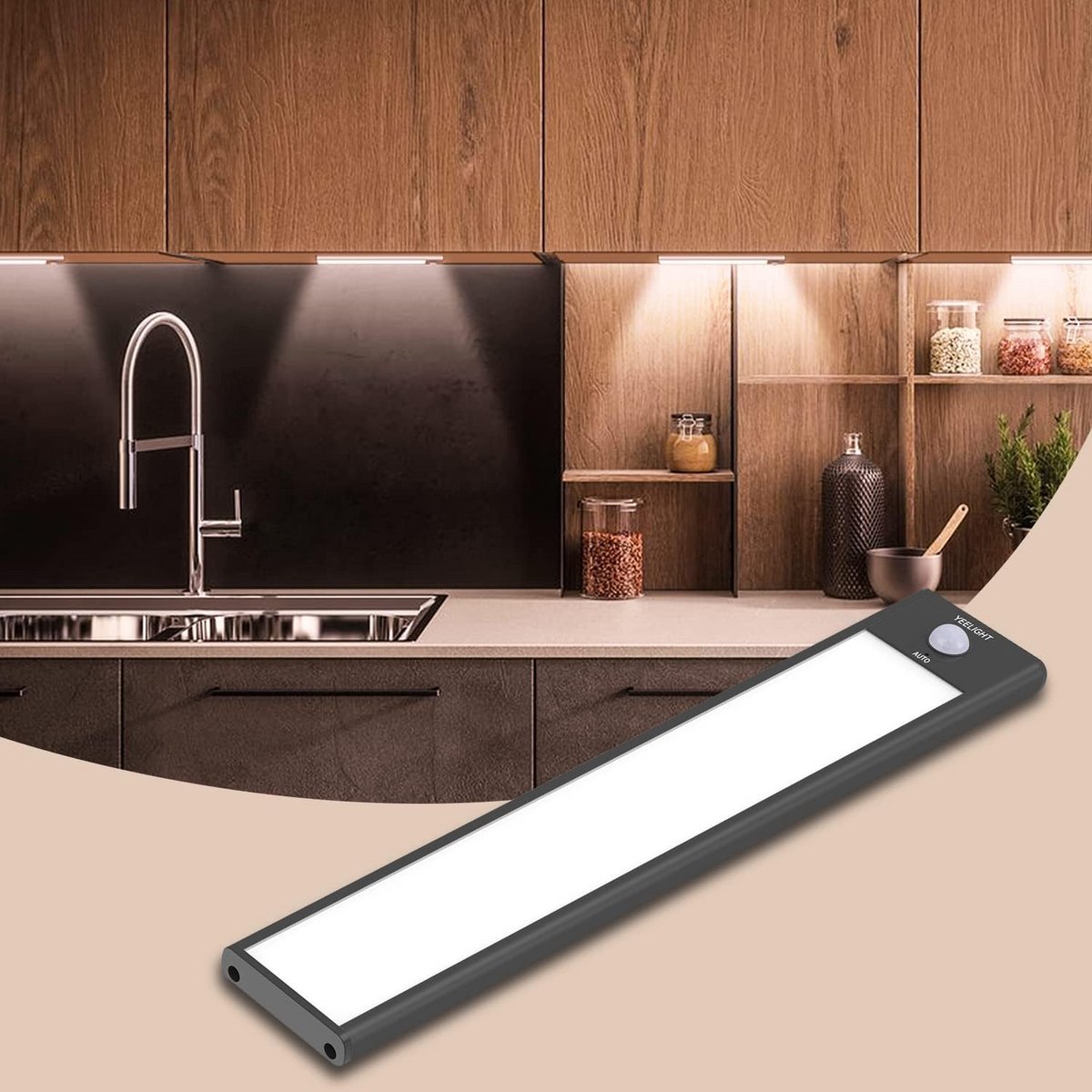 Dimbare LED Kastverlichting met Bewegingssensor - Oplaadbaar en Magnetisch