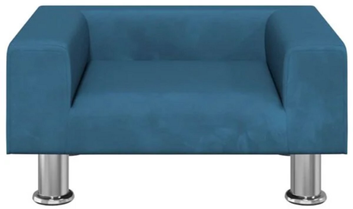 Hondenmand 50x40x26,5 cm fluweel blauw
