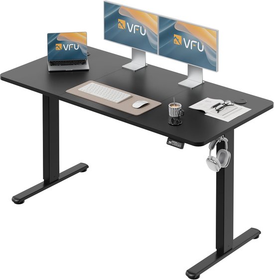 ProActive Elektrisch Zit-Sta Bureau 140x70 cm – Rustiek Bruin