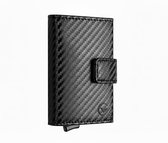 VEXON Aetas - Wallet Pro - Premium Wallet Classic - Pasjeshouder Carbon - Kaarthouder - Met Rits - 10 Pasjes, Briefgeld en Muntgeld - RFID Creditcardhouder - Mannen en Vrouwen Portemonnee - Uitschuifbaar - Carbon