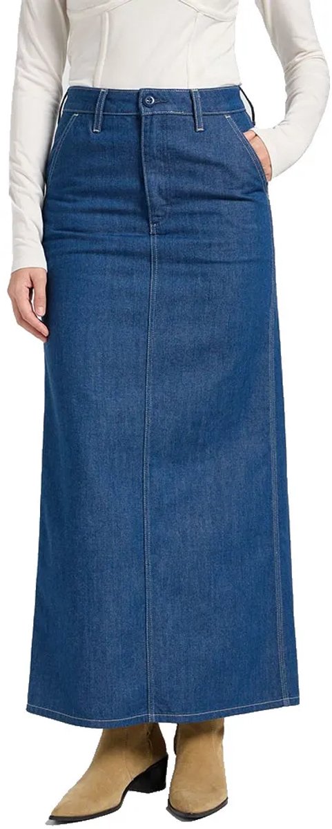 Lee 112371102 Regular Fit Lange Rok 26 Vrouw Bask In It