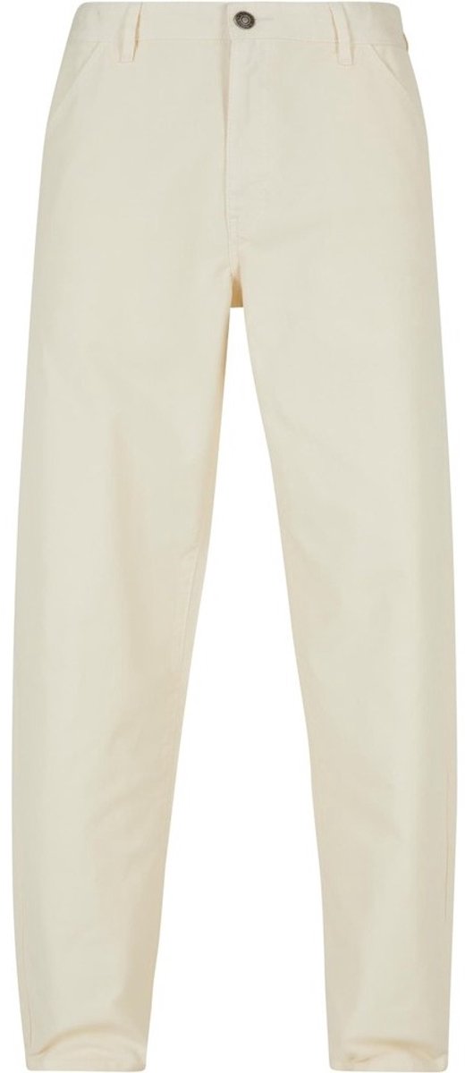 Urban Classics Canvas Broek rechte pijpen Taille 36 inch Ivoorkleurig