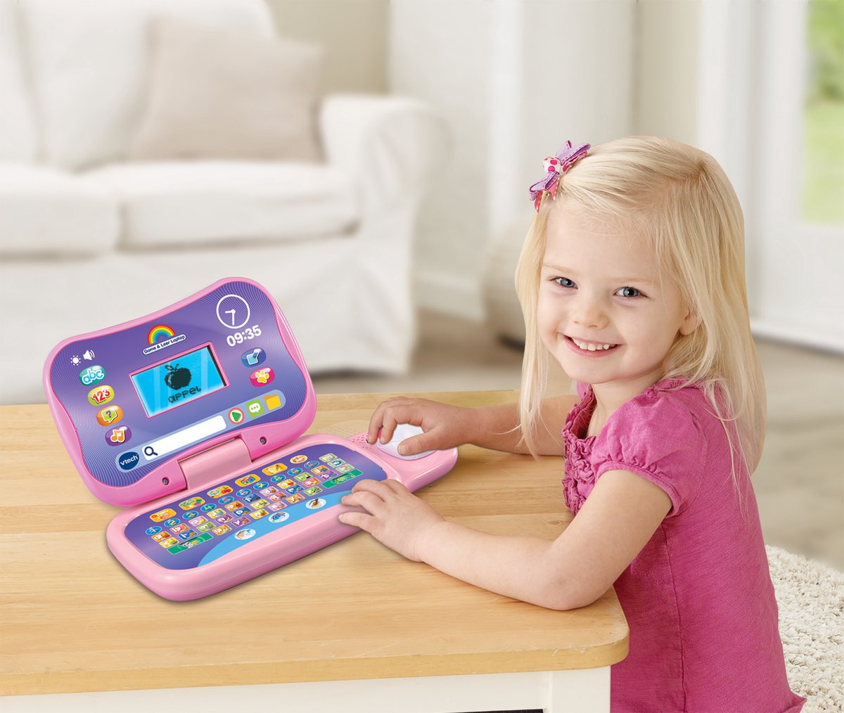VTech Game & Leer Laptop roze - Leercomputer-laptop_Educaief & Interactief speelgoed vanaf 3 jaar — afbeelding 3