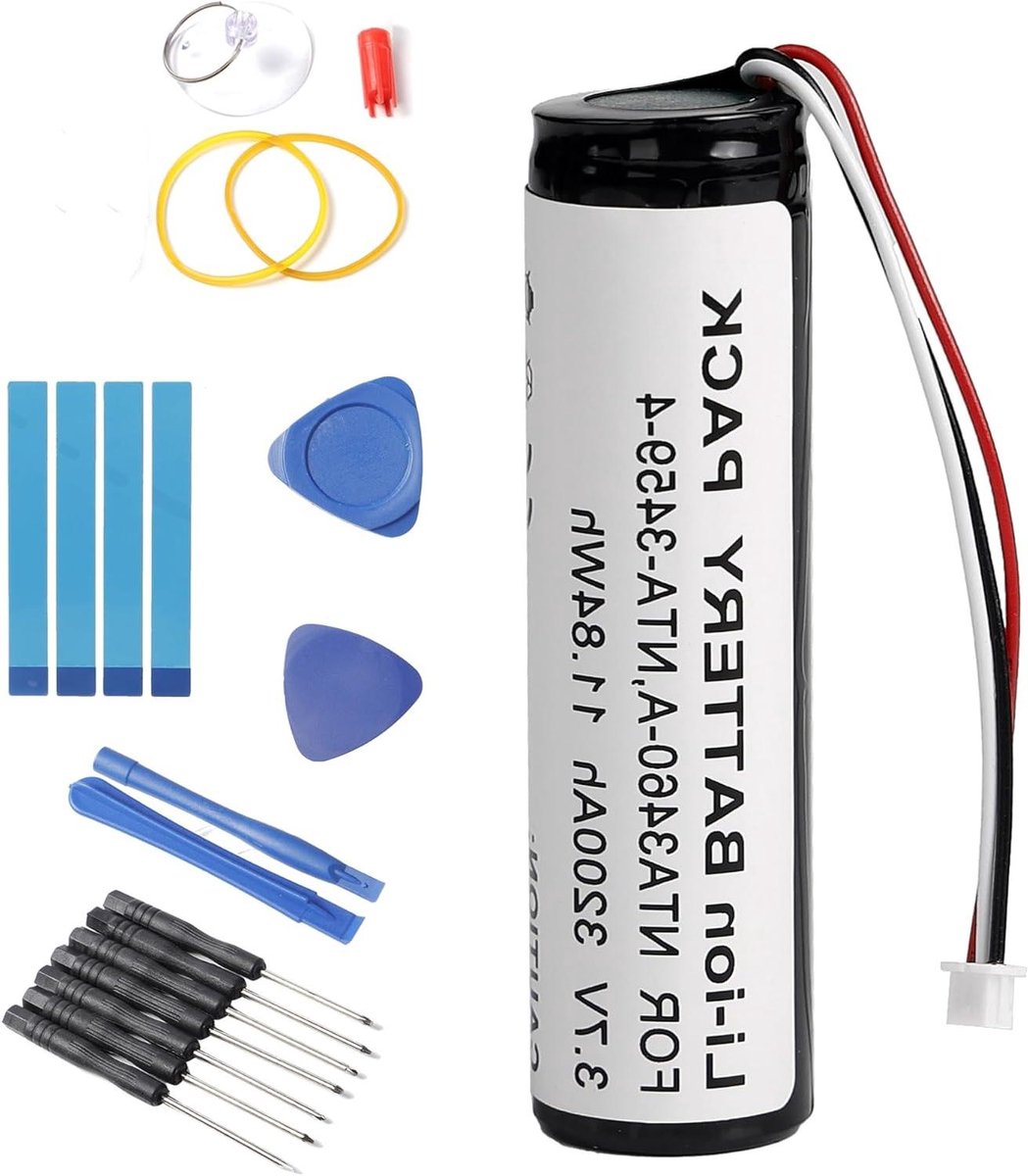 Ronte - Oplaadbare Li-Ion Batterij 3200 mAh 3,7V voor Midland ER200 en ER300 Radio's
