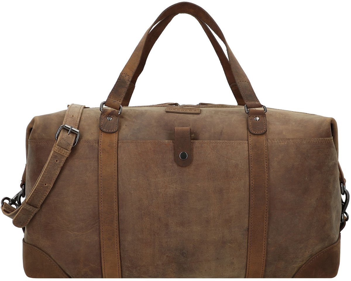 HAROLD'S Leren Reistas Antic Travelbag Nature Bruine
