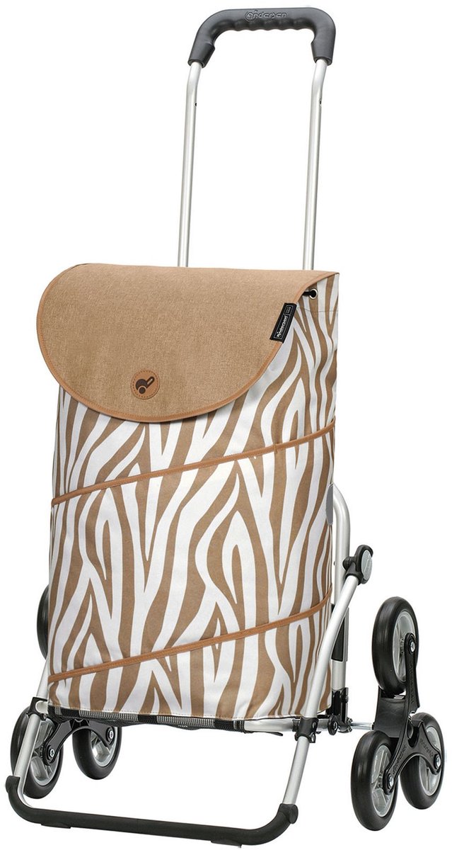 Andersen Shopper Treppensteiger Royal Winkelwagen 59 cm - 45 L - zebra