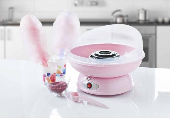 Tegenhanger redden Trouwens Bestron suikerspinmachine, suikerspin automaat in Sweet Dreams design,  420W, Kleur: roze | bol.com