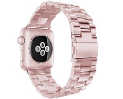 Casemania Watch Bandje Geschikt voor Apple Watch SE 2e & 1e Generatie (40mm - 2022 & 2020) - Rosegoud - Verstelbare RVS Metalen Horlogenbandje - Stainless Steel SmartWatch Strap