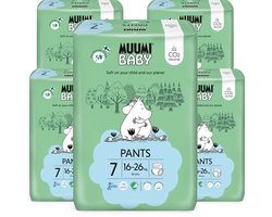 Muumi Baby Eco Luierbroekjes - Maat 7 - 16-26 kg - 170 stuks- Hypoallergeen - Gevoelige Huid - Parfumvrij - MaandBox