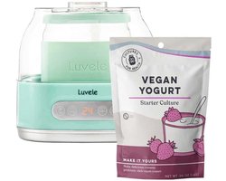 Luvele Pure Plus yoghurtmaker met vegan yoghurtstarterculturen