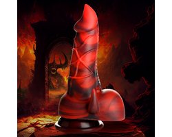 Horny Devil - Demon Silicone Dildo - Red