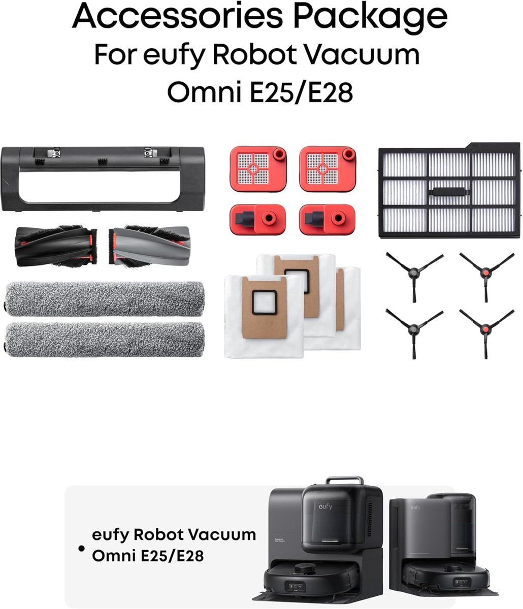Eufy accessoireset voor eufy E25/E28 Omni robotstofzuiger — afbeelding 1