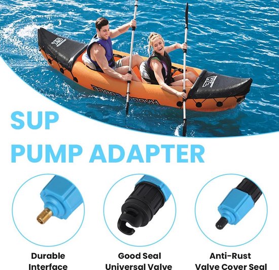 Universele SUP Pumpadapter met Diverse Opzetstukken voor Compressor en Kajak van Merkloos — afbeelding 5