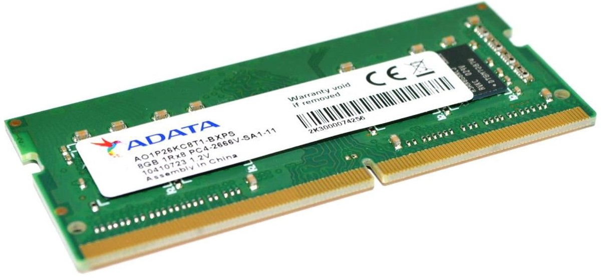 ADATA A01P26KC8T1-BXPS – 8GB DDR4 2666MHz SO-DIMM Laptop Geheugen – Betrouwbaar & Stabiel