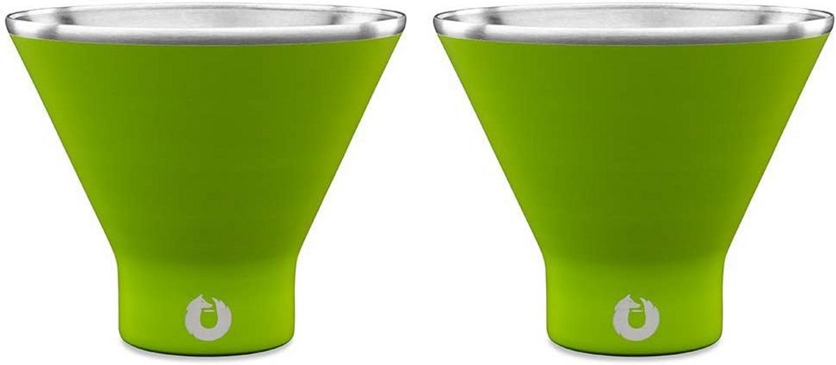 Geïsoleerd roestvrijstalen martini glas zonder steel - duurzaam en stabiel